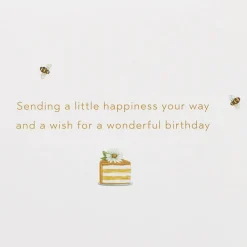 Honeybees Blank Birthday Greeting Card – Designed by Bella Pilar