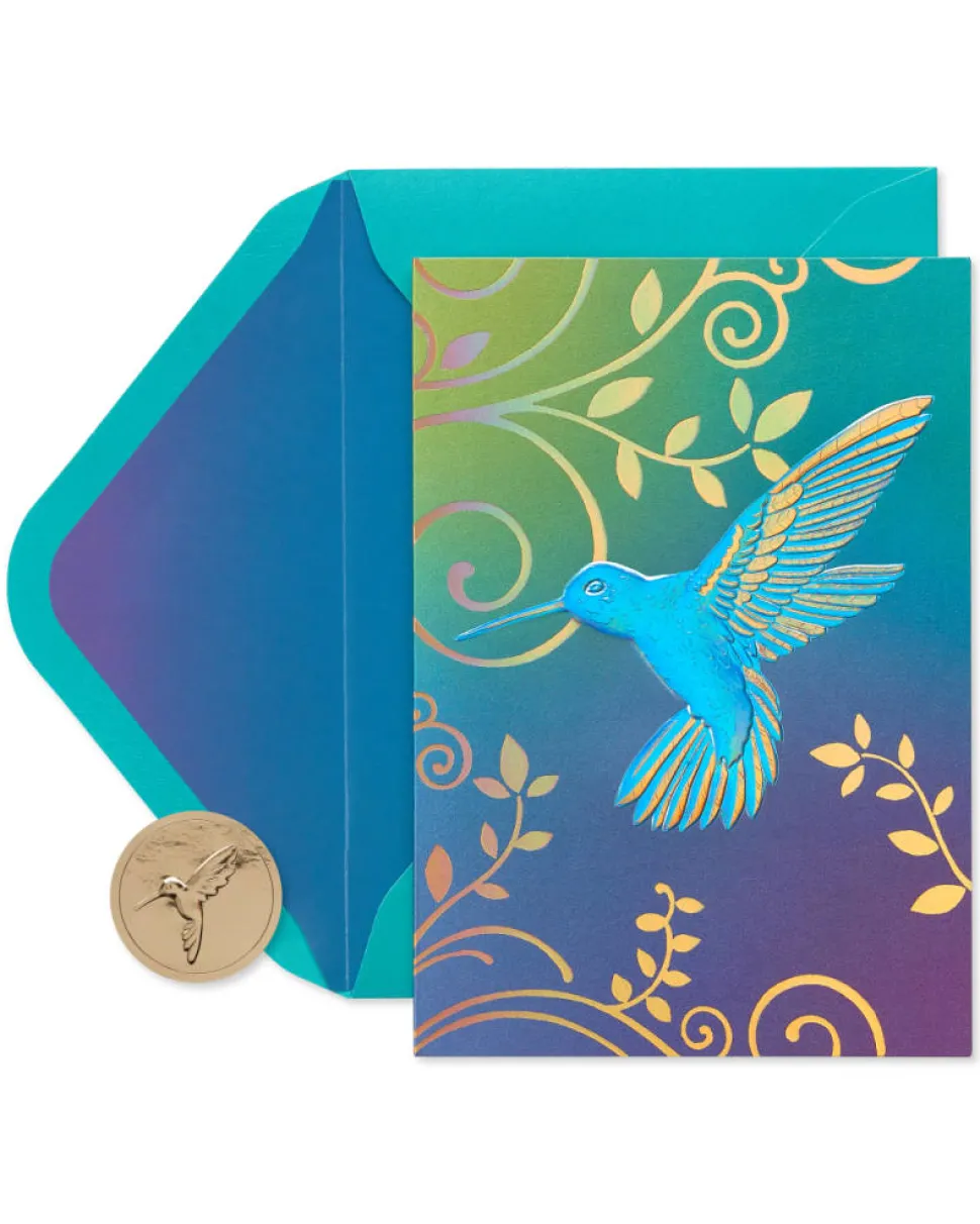 Hummingbird Boxed Blank Note Cards, 12-Count