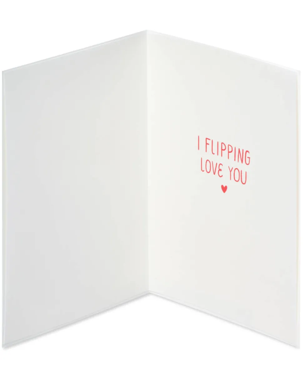 I Flipping Love You Birthday Greeting Card for Wife