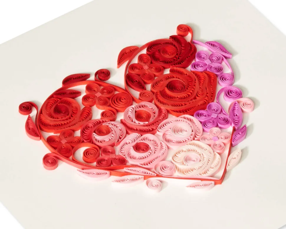 I Love You Romantic Valentine’s Day Quilling Greeting Card
