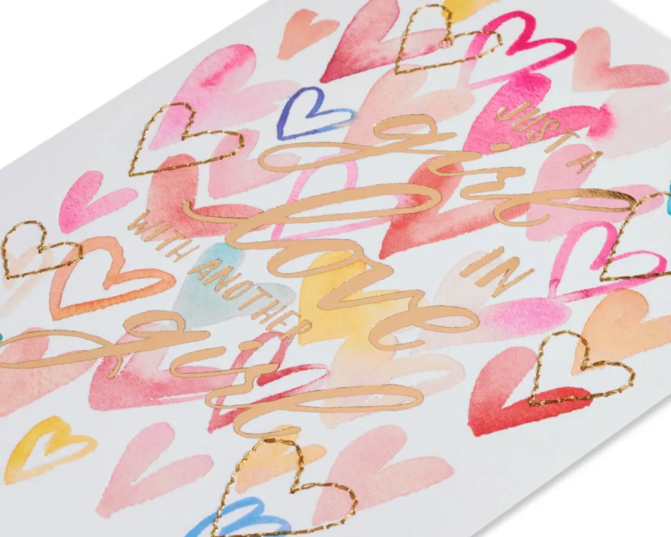 In Love Girls Anniversary Greeting Card