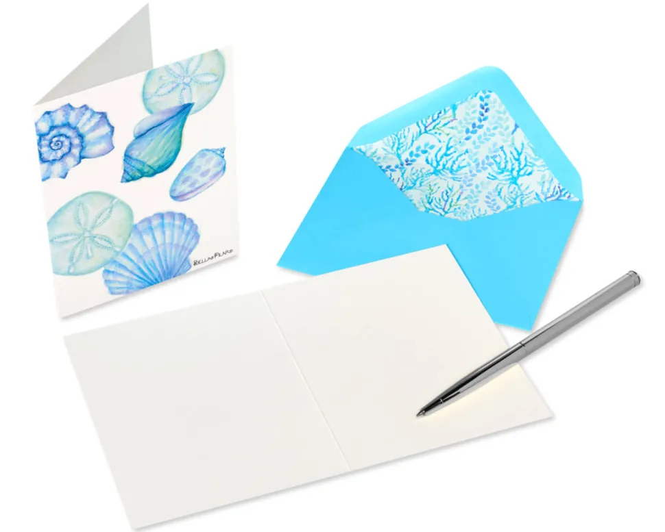 Into the Blue Boxed Blank Note Cards with Envelopes, 20-Count- Designed by Bella Pilar