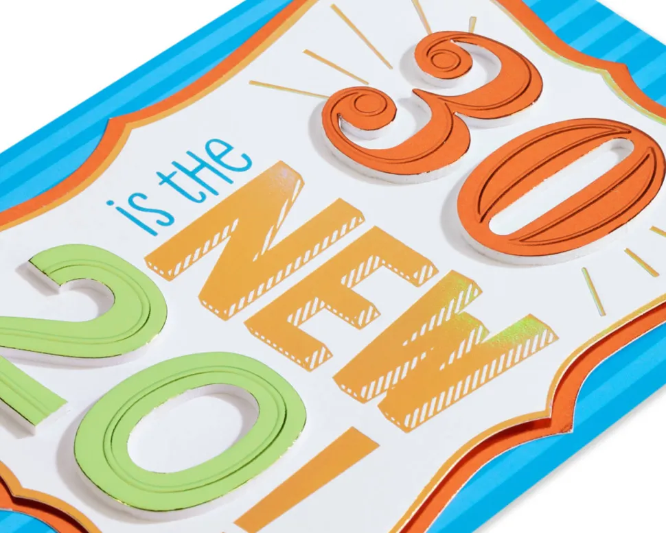 30 Is The New 20 Birthday Greeting Card