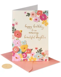 Joy, Love, And Laughter Birthday Greeting Card for Daughter
