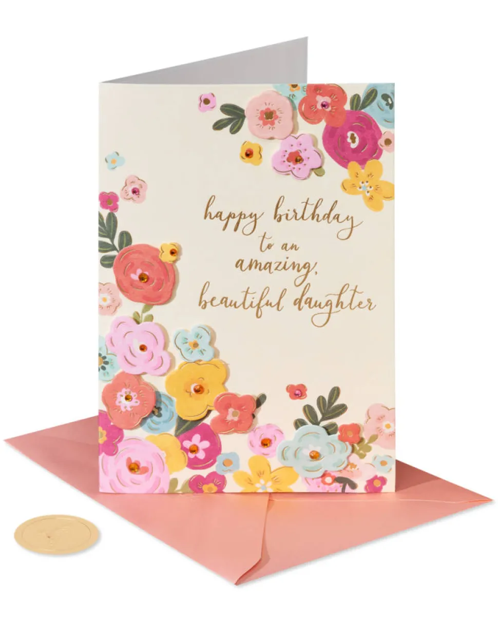 Joy, Love, And Laughter Birthday Greeting Card for Daughter