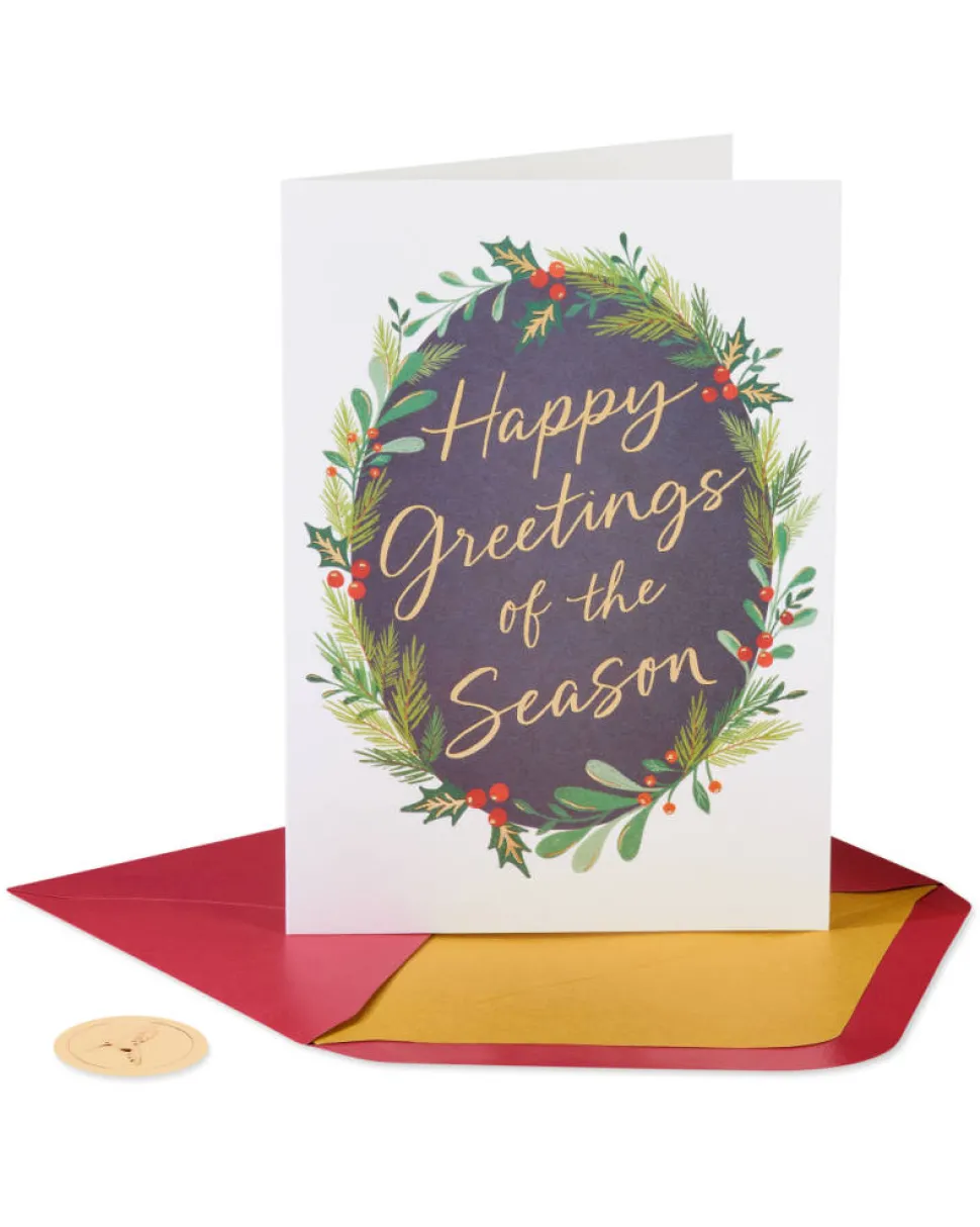 Joy to You Wreath Holiday Boxed Cards, 20-Count