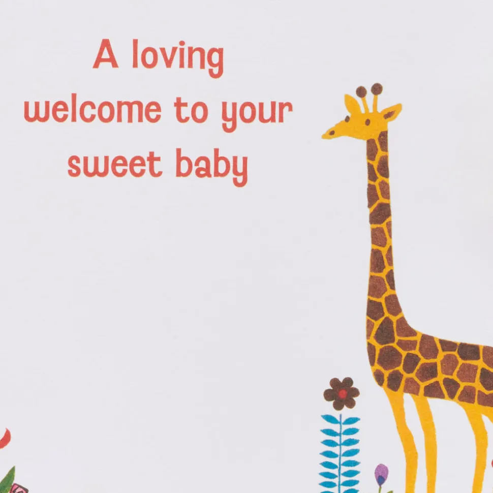 Jungle Animal New Baby Greeting Card