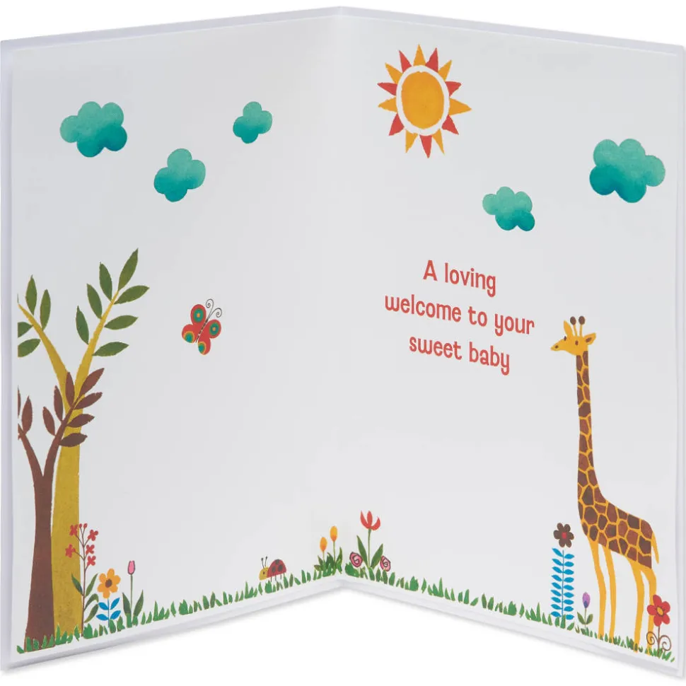Jungle Animal New Baby Greeting Card