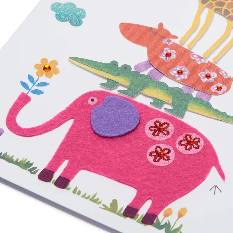 Jungle Animal New Baby Greeting Card