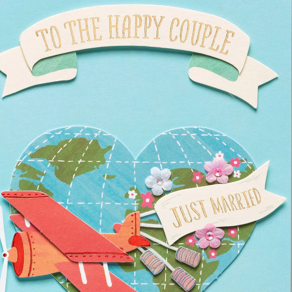 Just Married Wedding Greeting Card