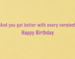 Just Upgrading Funny Birthday Greeting Card