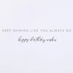 Keep Shining Birthday Greeting Card with Earrings
