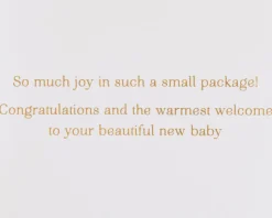 Knit Booties Baby Shower Greeting Card