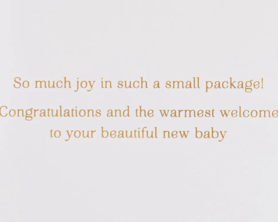 Knit Booties Baby Shower Greeting Card