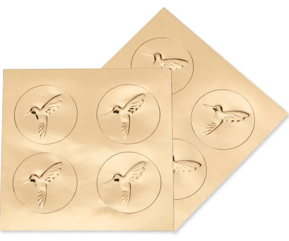 Lace and Flowers Handmade Boxed Blank Note Cards with Glitter, 8-Count