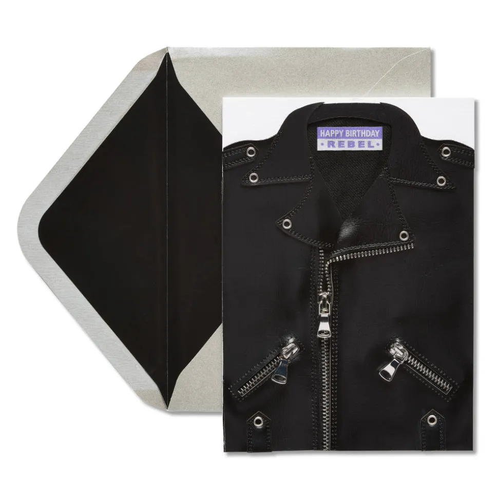 Leather Jacket Birthday Greeting Card