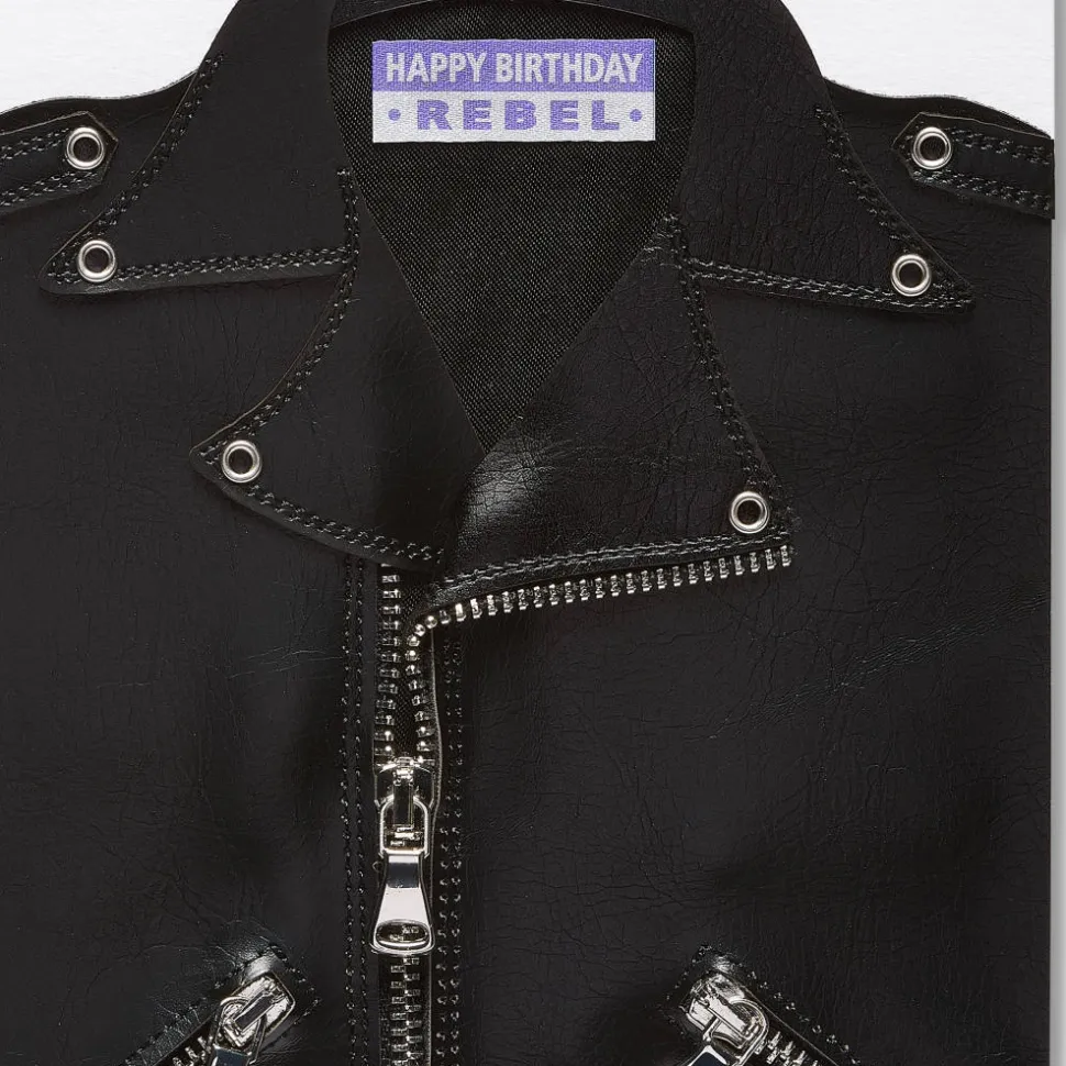 Leather Jacket Birthday Greeting Card