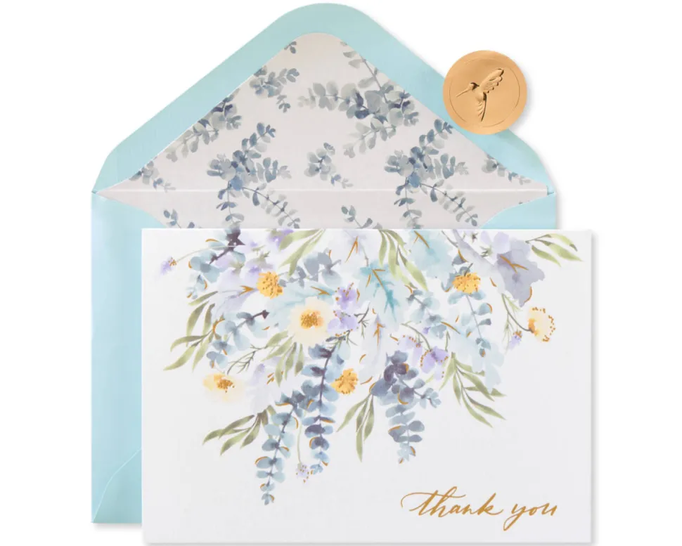 Leaves Thank You Cards with Envelopes, 12-Count