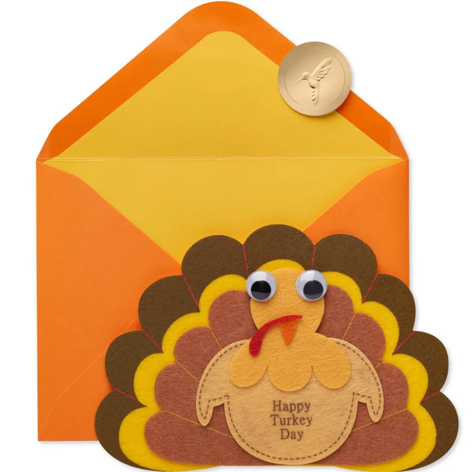 Let the Gobbling Begin Thanksgiving Greeting Card for Kids