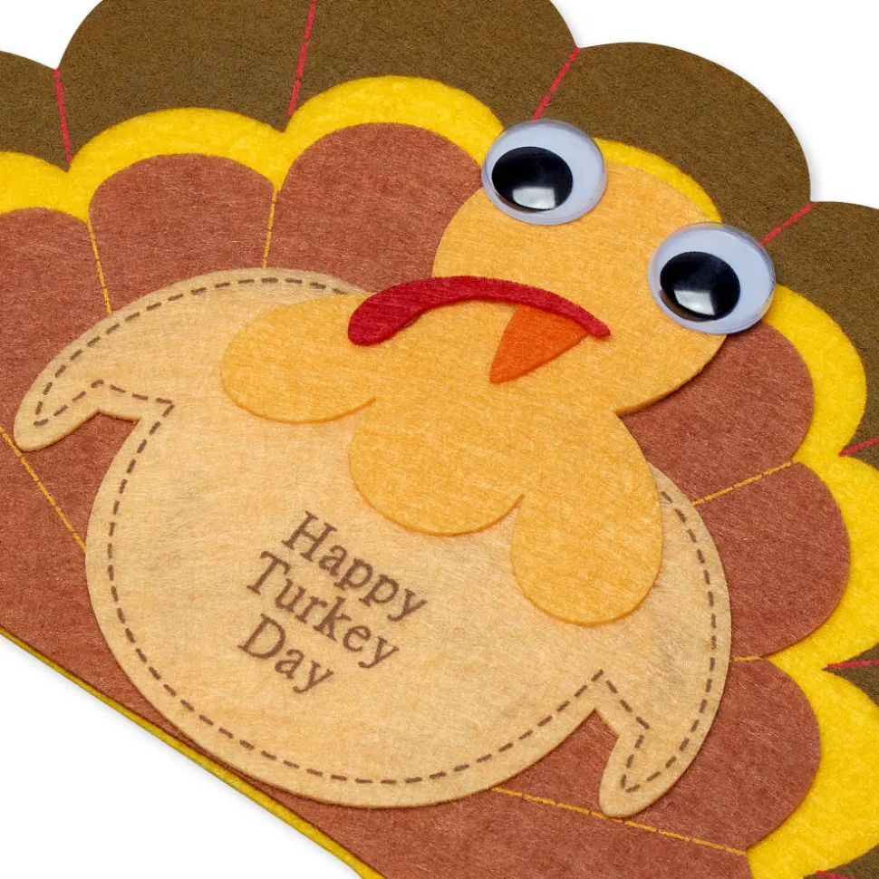Let the Gobbling Begin Thanksgiving Greeting Card for Kids