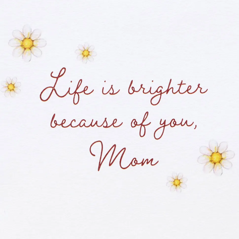 Life is Brighter Mother’s Day Greeting Card from Daughter- Designed by Bella Pilar