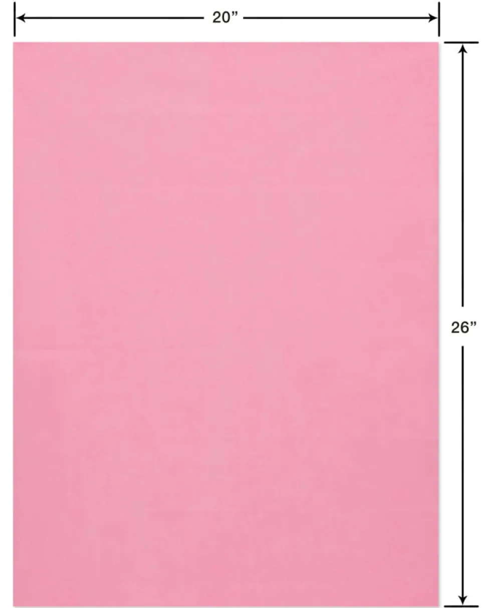 Light Pink Tissue Paper, 8-Sheets