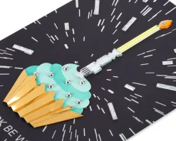 Lightsaber Cupcake Star Wars Birthday Greeting Card