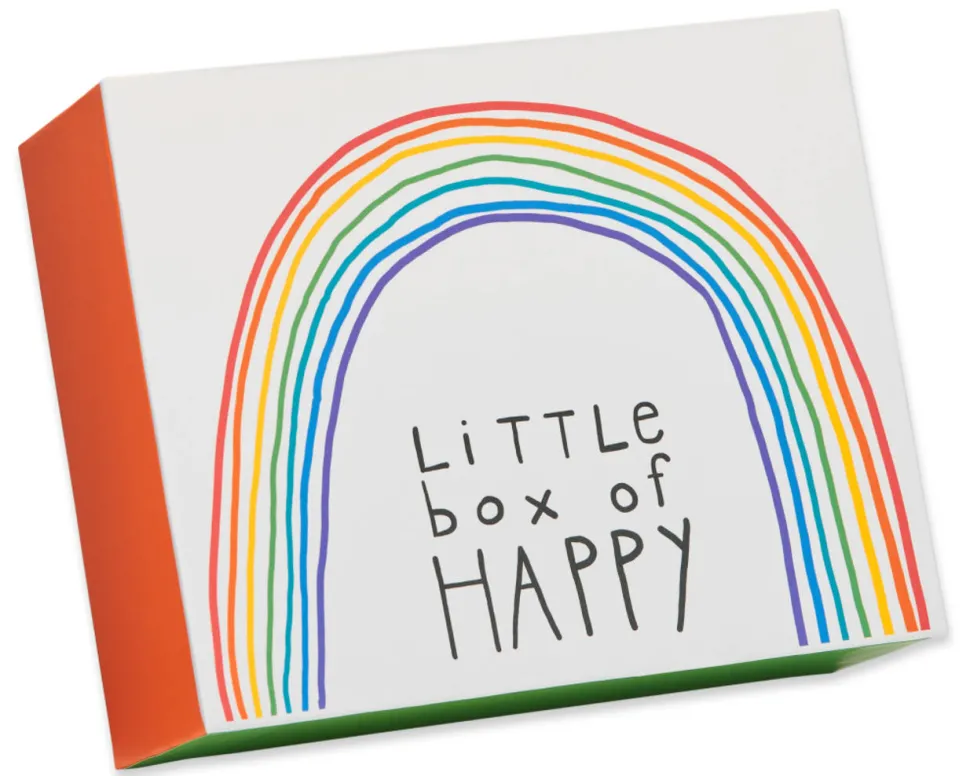 Little Box of Happy Keepsake Boxed Blank Cards and Envelopes, 20-Count