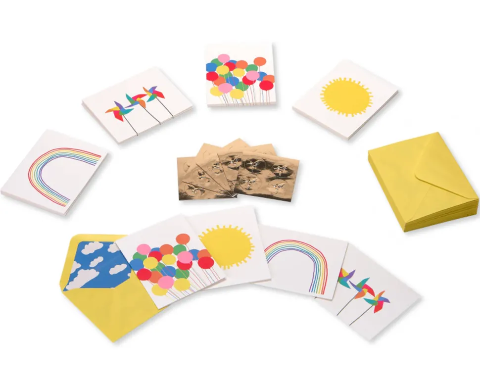 Little Box of Happy Keepsake Boxed Blank Cards and Envelopes, 20-Count