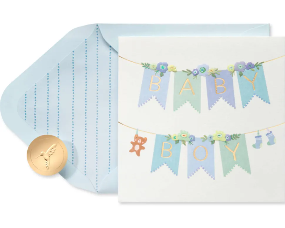 Little Miracle Baby Boy Greeting Card