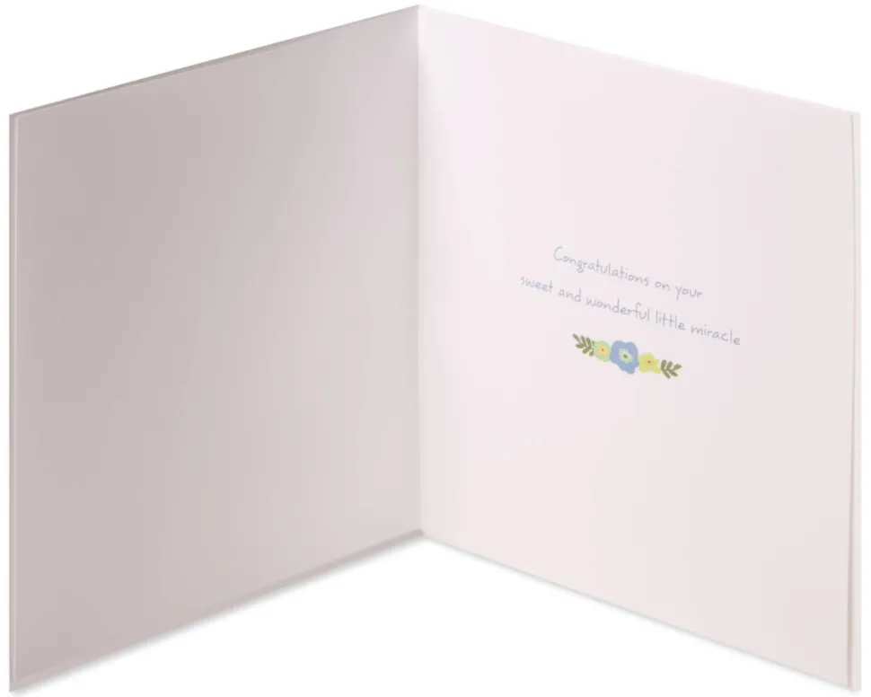 Little Miracle Baby Boy Greeting Card