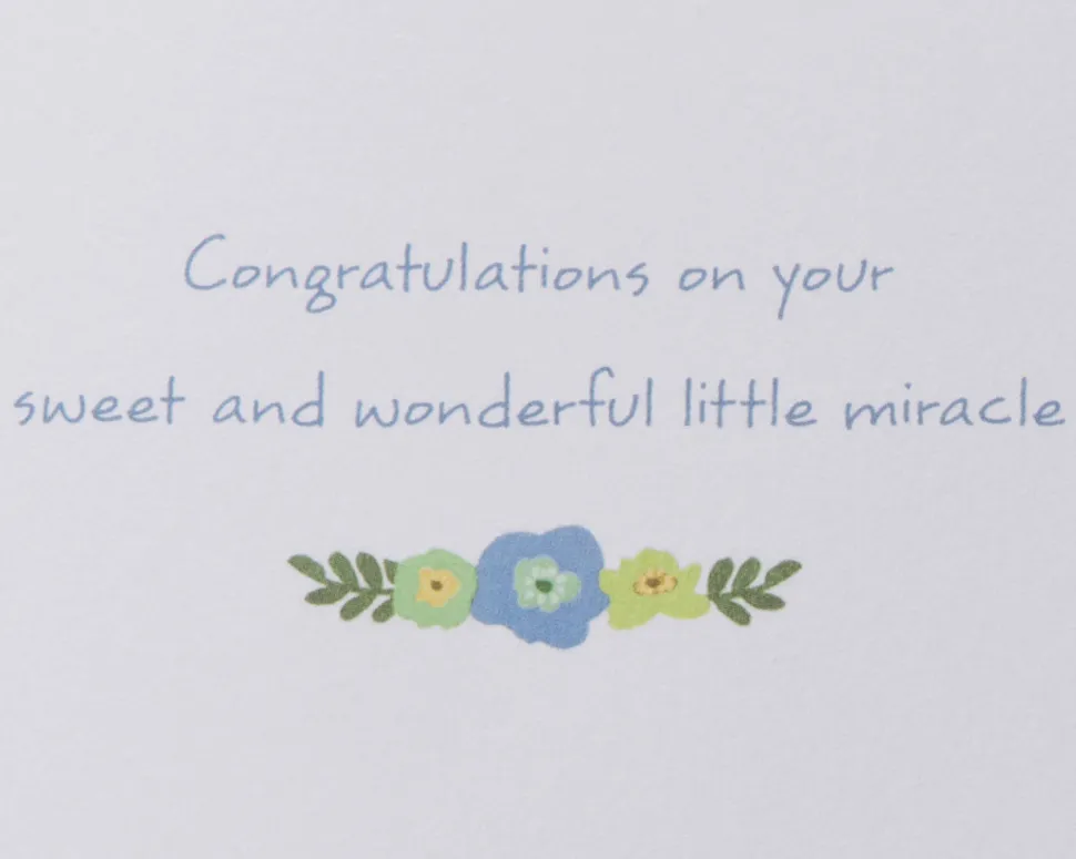 Little Miracle Baby Boy Greeting Card