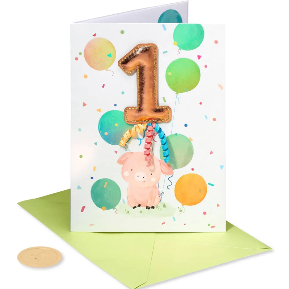 Lots Of Fun 1st Birthday Greeting Card