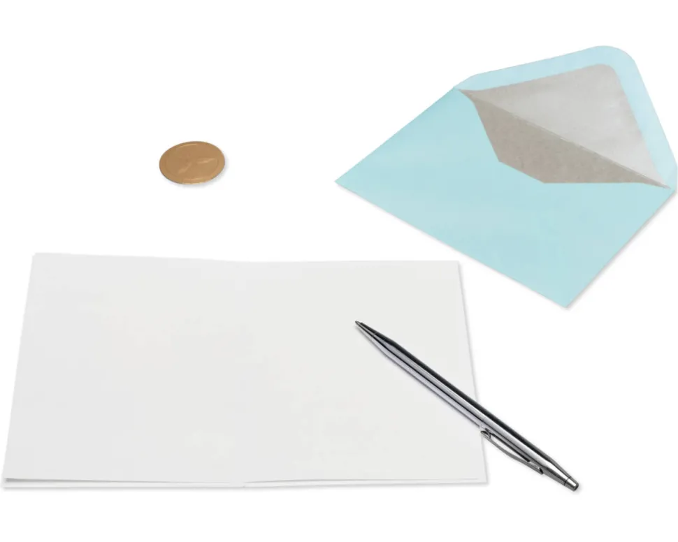 Love & Happiness Blank Wedding Greeting Card