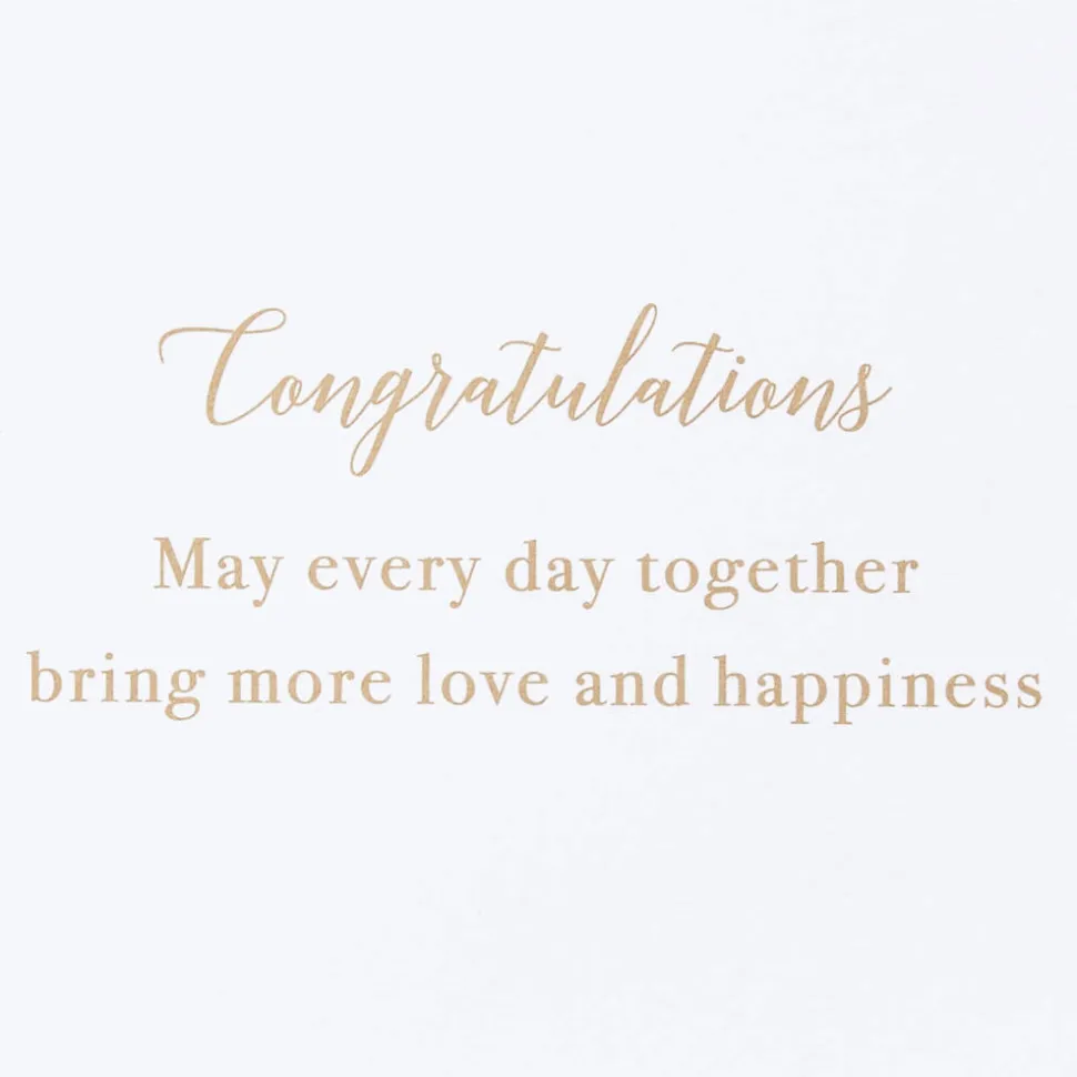 Love and Happiness Wedding Greeting Card
