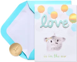 Love is In the Air Wedding Greeting Card for Couple