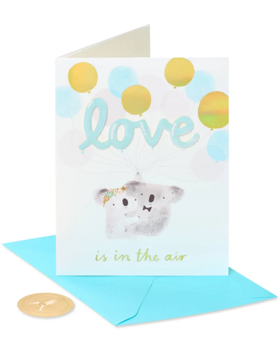 Love is In the Air Wedding Greeting Card for Couple