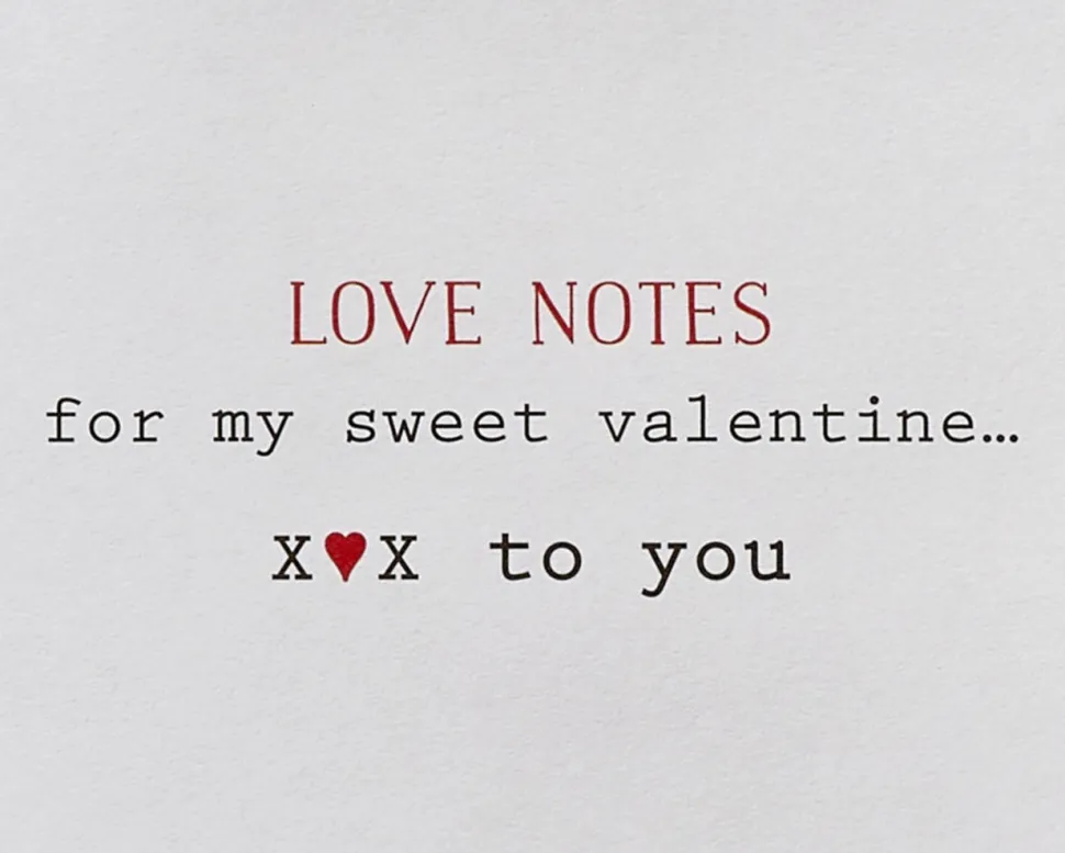 Love Notes Romantic Valentine’s Day Greeting Card