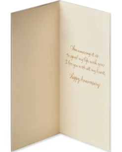 Love of My Life Anniversary Greeting Card for Wife or Husband