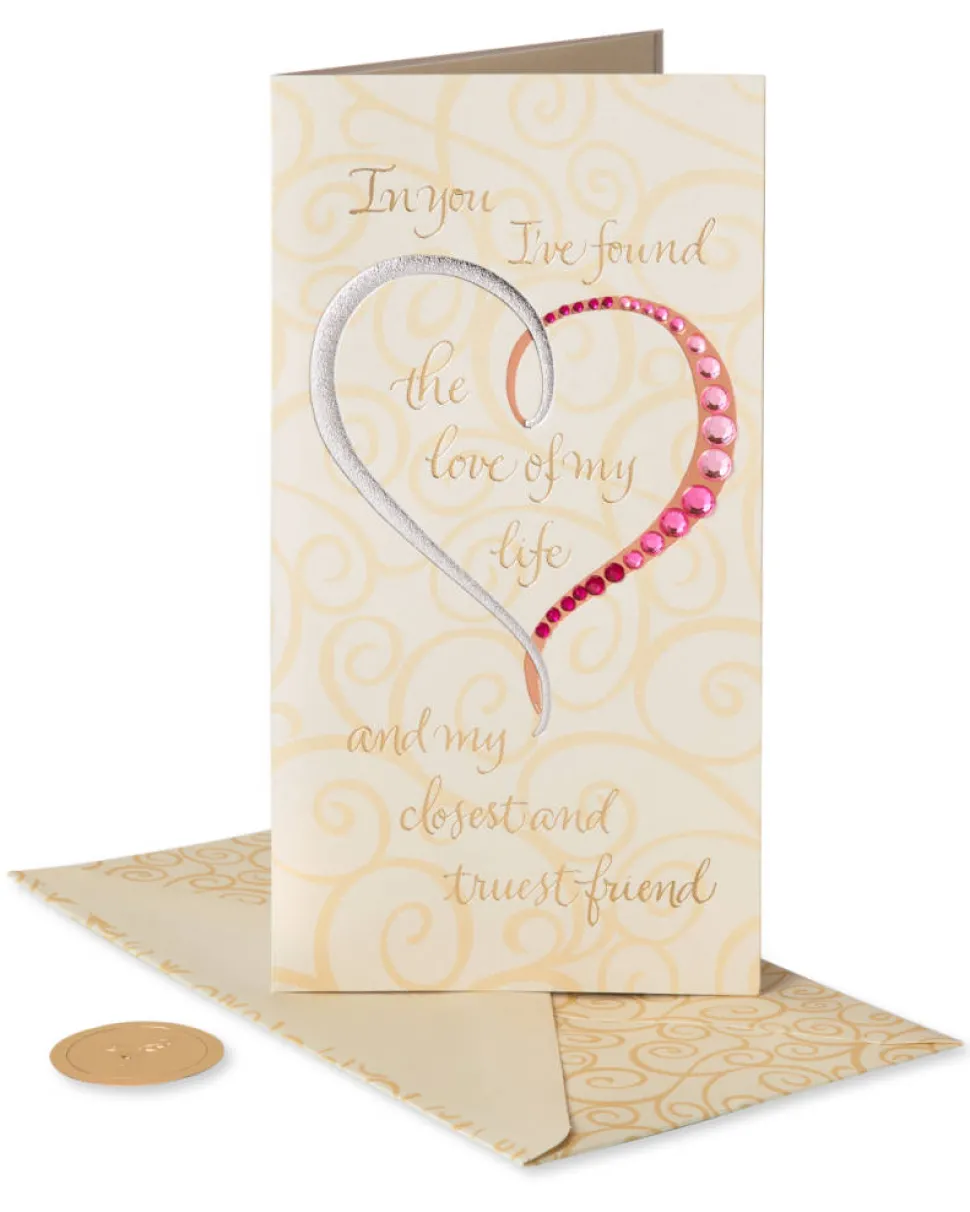 Love of My Life Anniversary Greeting Card for Wife or Husband