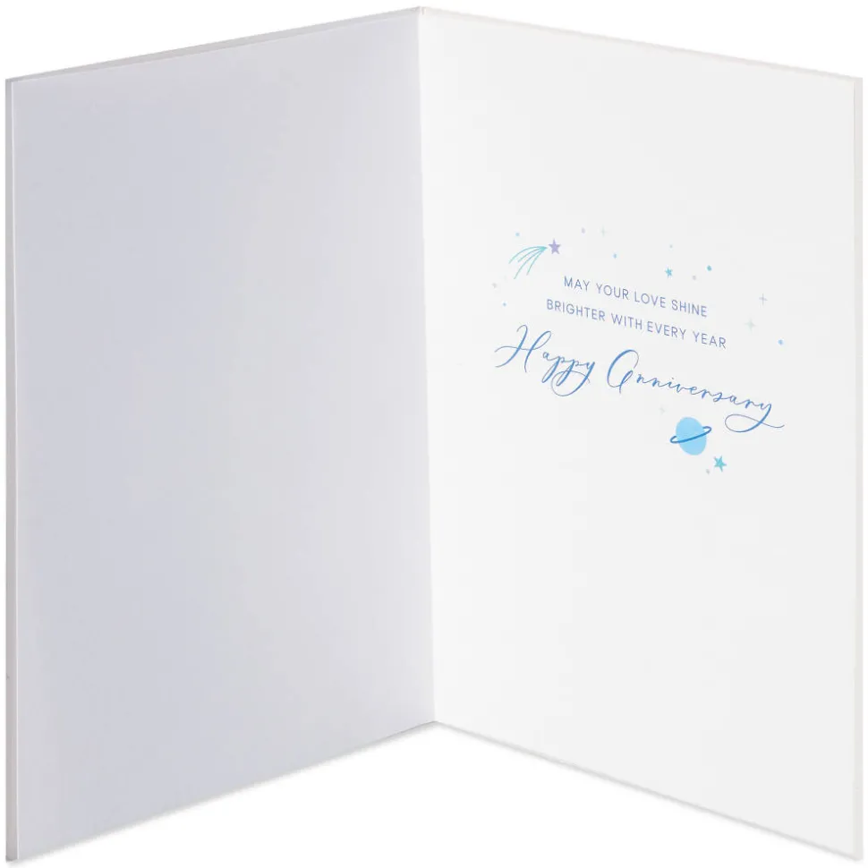 Love Shine Brighter Anniversary Greeting Card