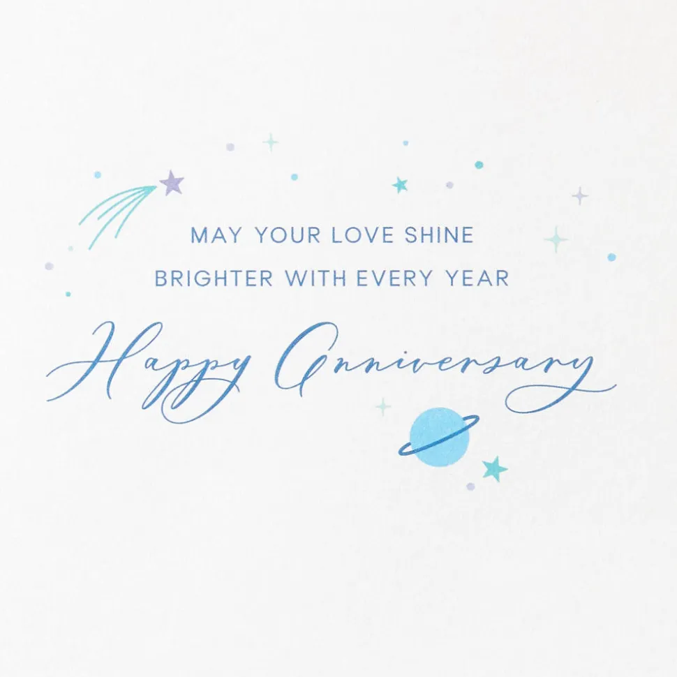 Love Shine Brighter Anniversary Greeting Card
