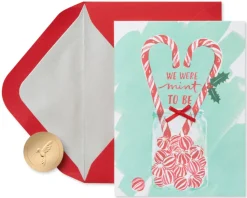 Love Us Romantic Christmas Greeting Card