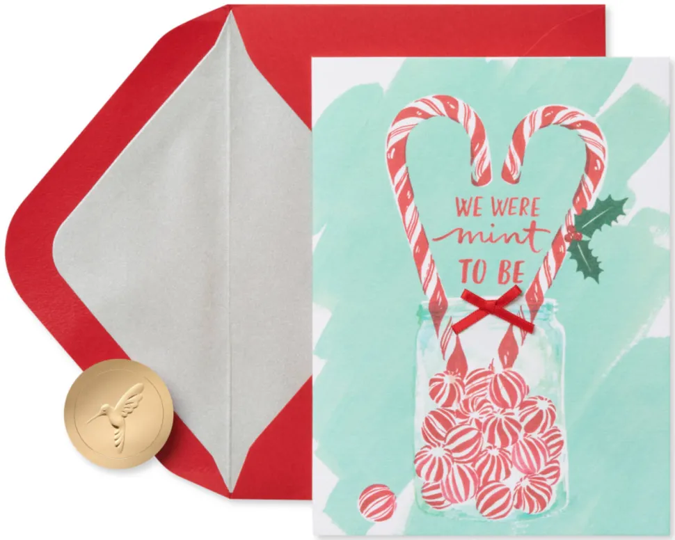 Love Us Romantic Christmas Greeting Card