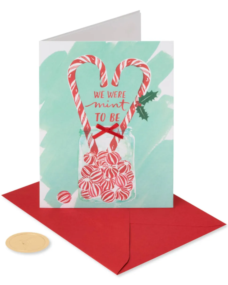 Love Us Romantic Christmas Greeting Card