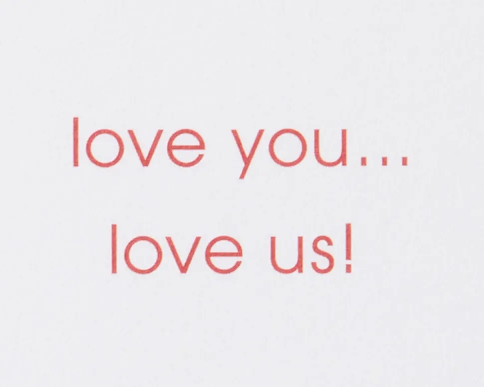 Love Us Romantic Christmas Greeting Card