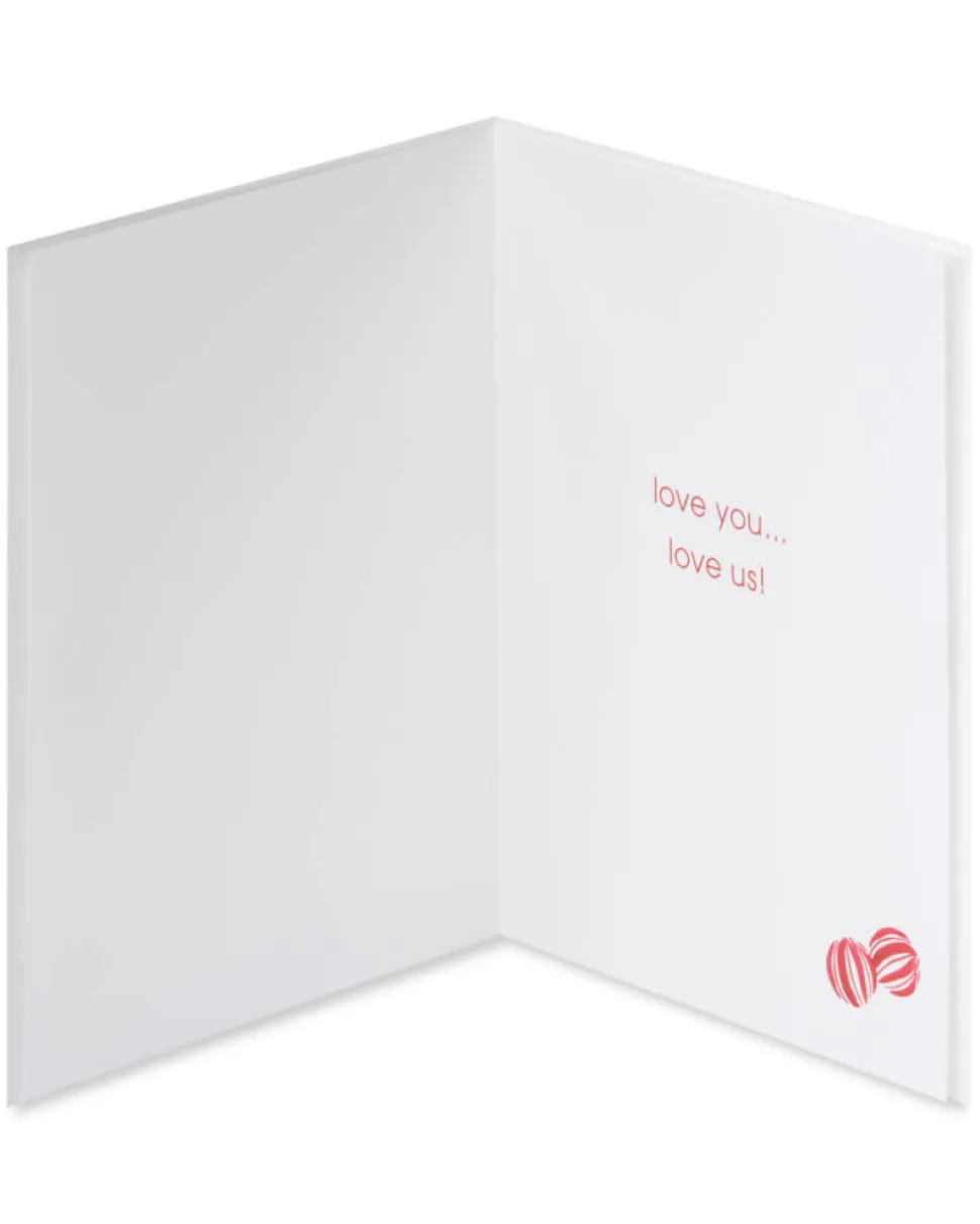 Love Us Romantic Christmas Greeting Card