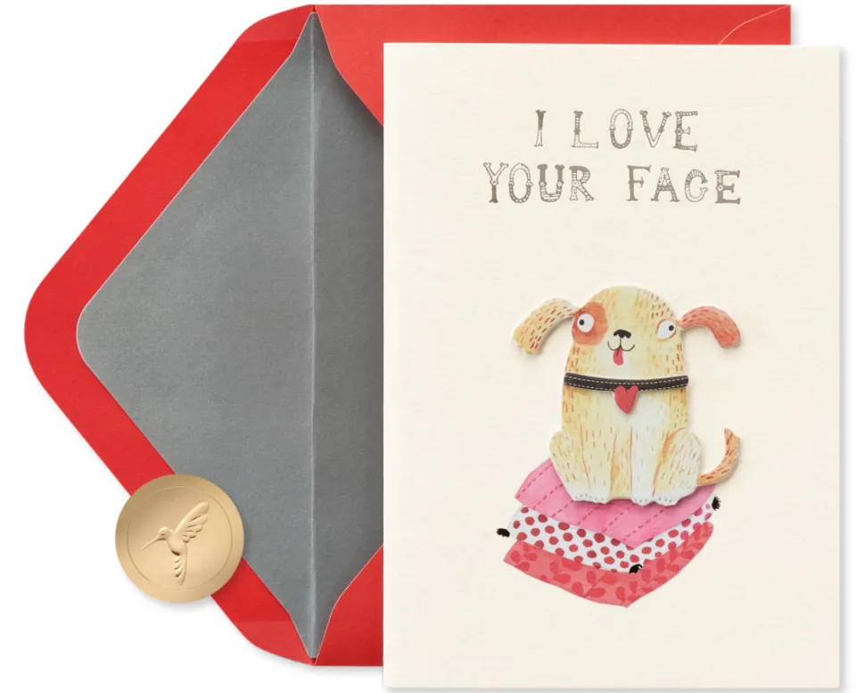Love Your Face Funny Valentine’s Day Greeting Card