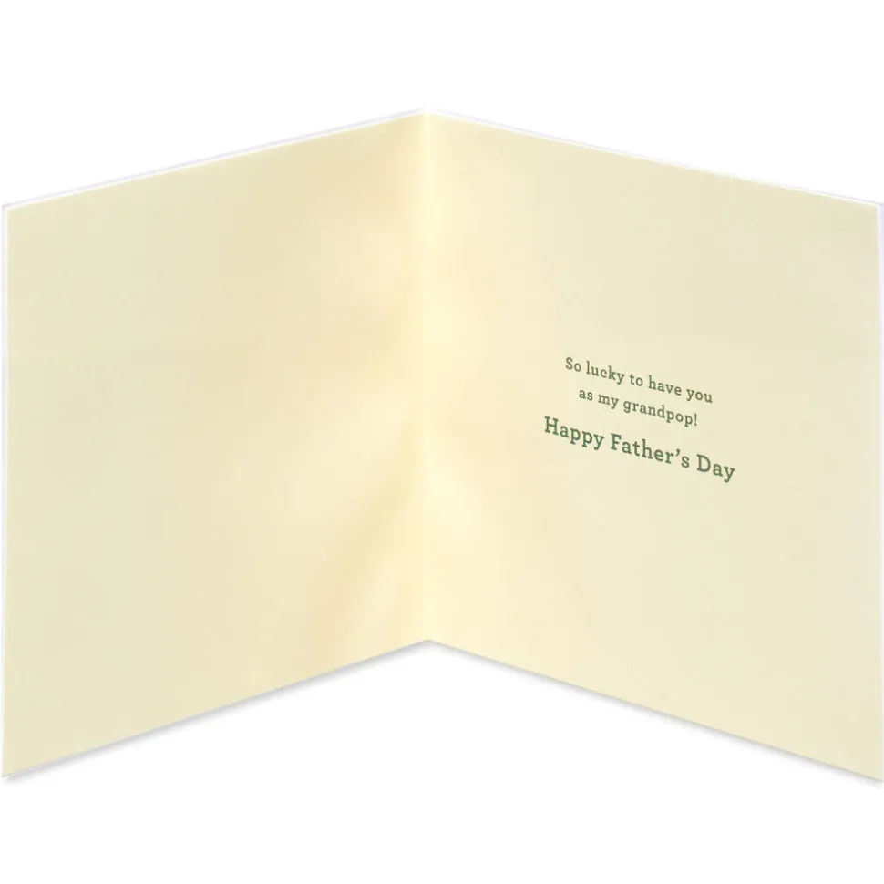 Lucky to Have You as My Grandpop Father’s Day Greeting Card for Grandpa