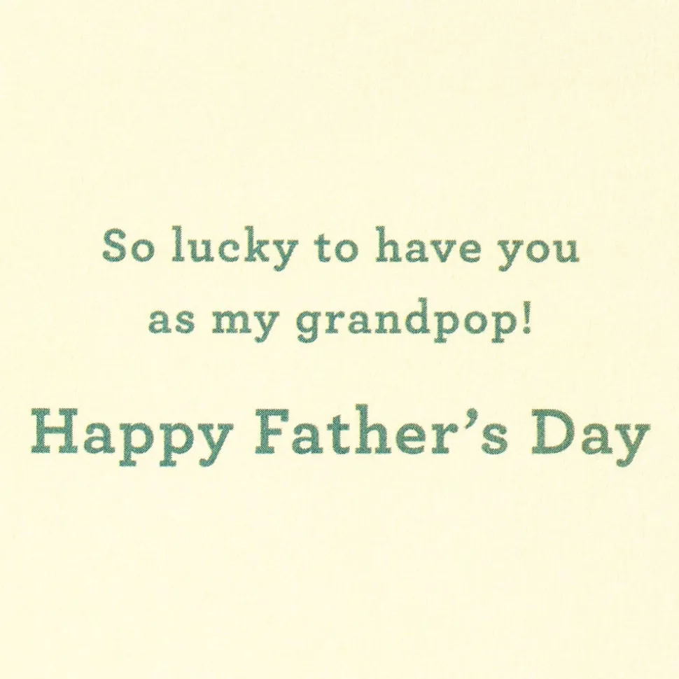 Lucky to Have You as My Grandpop Father’s Day Greeting Card for Grandpa